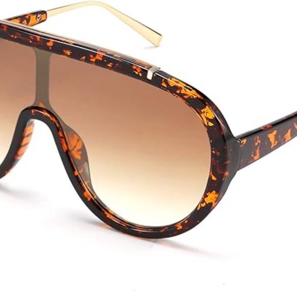 Oversized one piece frame sunglasses - Picture 2 of 9